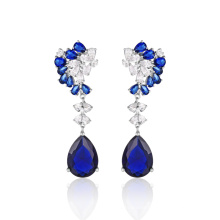 Fashion Jewelry Blue Stone Elegant Drop Earrings